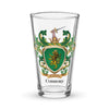 Connors Family Crest beer glass