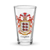 Coughlan Family Crest beer glass