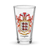 Coughlin Family Crest beer glass