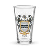 Craig Family Crest beer glass