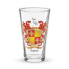 Cross Family Crest beer glass