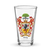 Daly Family Crest beer glass
