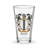 Daniels Family Crest beer glass