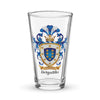 Delgadillo Family Crest beer glass