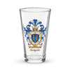 Delgado Family Crest beer glass
