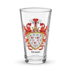 Dennis Family Crest beer glass