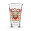 DeRoiste Family Crest beer glass