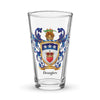 Douglas Family Crest beer glass