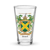 Dowd Family Crest beer glass