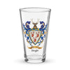 Doyle Family Crest beer glass