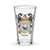 Duane Family Crest beer glass