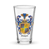 Duran Family Crest beer glass