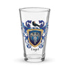 Engel Family Crest beer glass