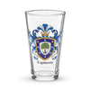 Espinoza Family Crest beer glass