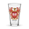 Finnegan Family Crest beer glass