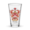 Fleming Family Crest beer glass