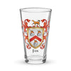 Fox Family Crest beer glass - English origin