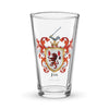 Fox Family Crest beer glass - Irish origin