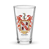 Franklin Family Crest beer glass