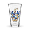 Frazier Family Crest beer glass
