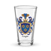Gagne Family Crest beer glass