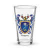 Garner Family Crest beer glass