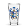 Garza Family Crest beer glass