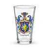 Gasperoni Family Crest beer glass