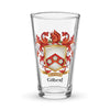 Gilbert Family Crest beer glass
