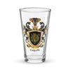 Griffith Family Crest beer glass