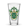 Gutierrez Family Crest beer glass