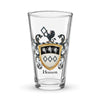 Hanson Family Crest beer glass