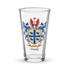 Hardy Family Crest beer glass