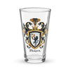 Harper Family Crest beer glass