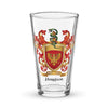 Harrison Family Crest beer glass