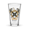 Hawkins Family Crest beer glass