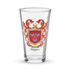 Haynes Family Crest beer glass