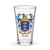 Healy Family Crest beer glass