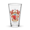 Henderson Family Crest beer glass