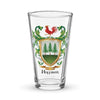 Hoffman Family Crest beer glass