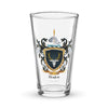 Horton Family Crest beer glass