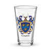 Gordon Family Crest beer glass