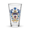 Jennings Family Crest beer glass