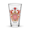 Jensen Family Crest beer glass