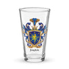 Jordan Family Crest beer glass - English origin