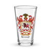 Kavanagh Family Crest beer glass