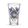 Keane Family Crest beer glass