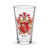 Keller Family Crest beer glass