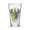 Kenny Family Crest beer glass