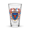Larson Family Crest beer glass